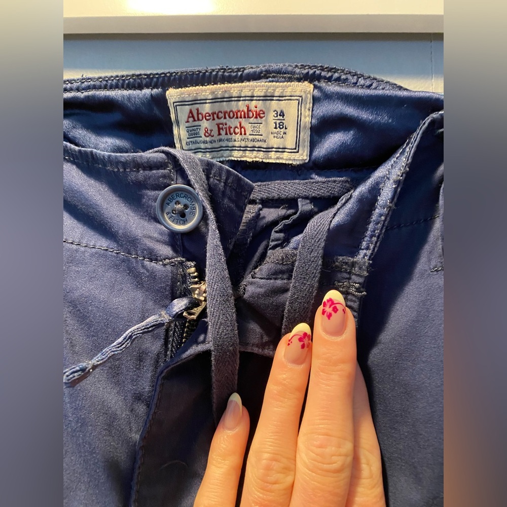 A&F blue cargo pants NWT - Picture 4 of 14